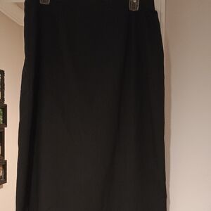 Sag Harbor Classic Black Pencil Skirt